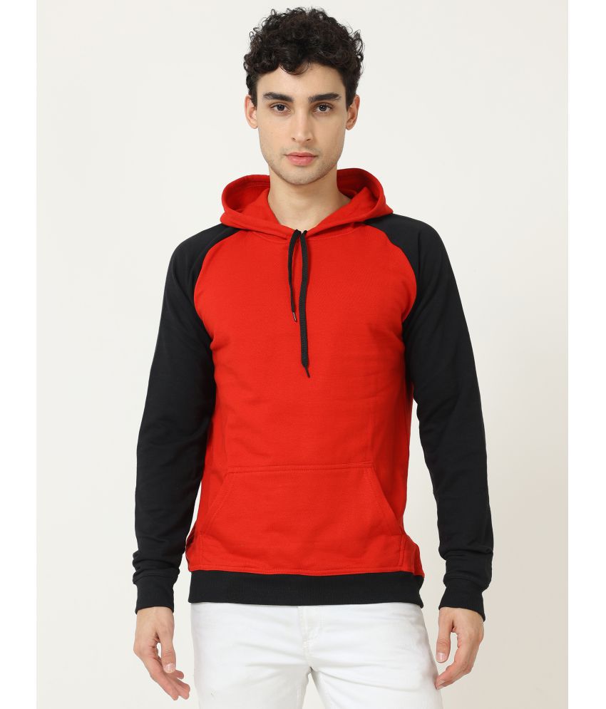     			FLEXIMAA - Red Cotton Regular Fit Men's Sweatshirt ( Pack of 1 )