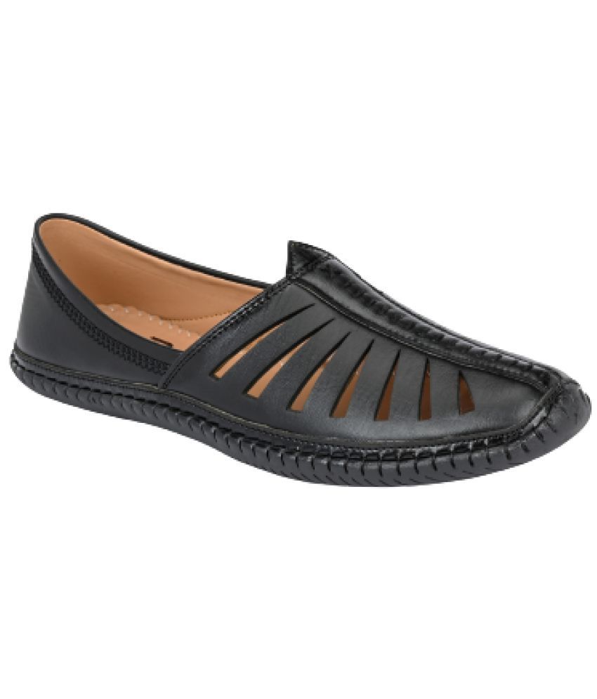     			ZebX - Black Men's Slip-on Shoes