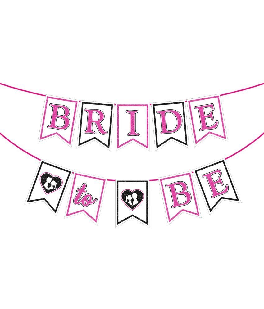     			Zyozi  Bride to Be Banner, Iridescent Bridal Shower Sign Hanging Party Decorations for Bachelorette Weekend, Engagement, Bridal Shower, Wedding Party Celebration Banner (PINK)