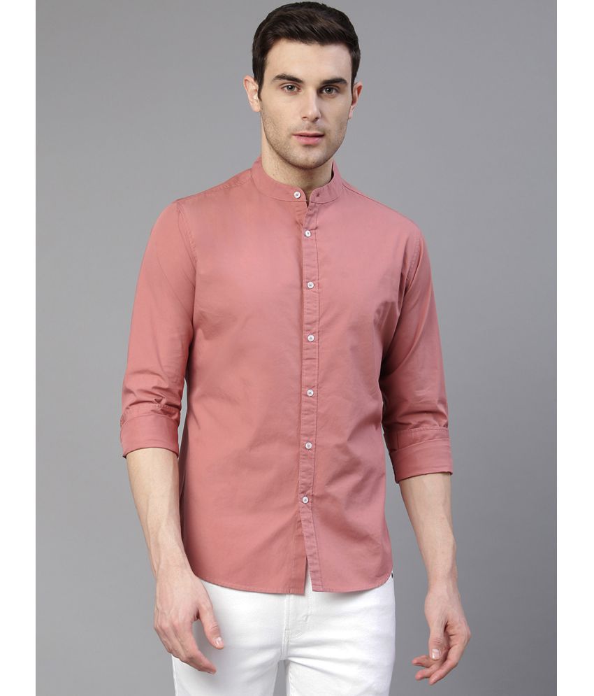     			Dennis Lingo - Mauve 100% Cotton Slim Fit Men's Casual Shirt ( Pack of 1 )