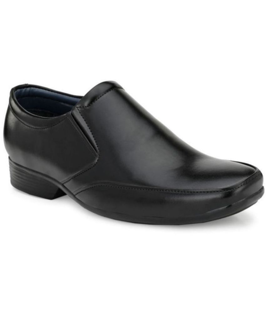 John Karsun - Black Men's Slip On Formal Shoes