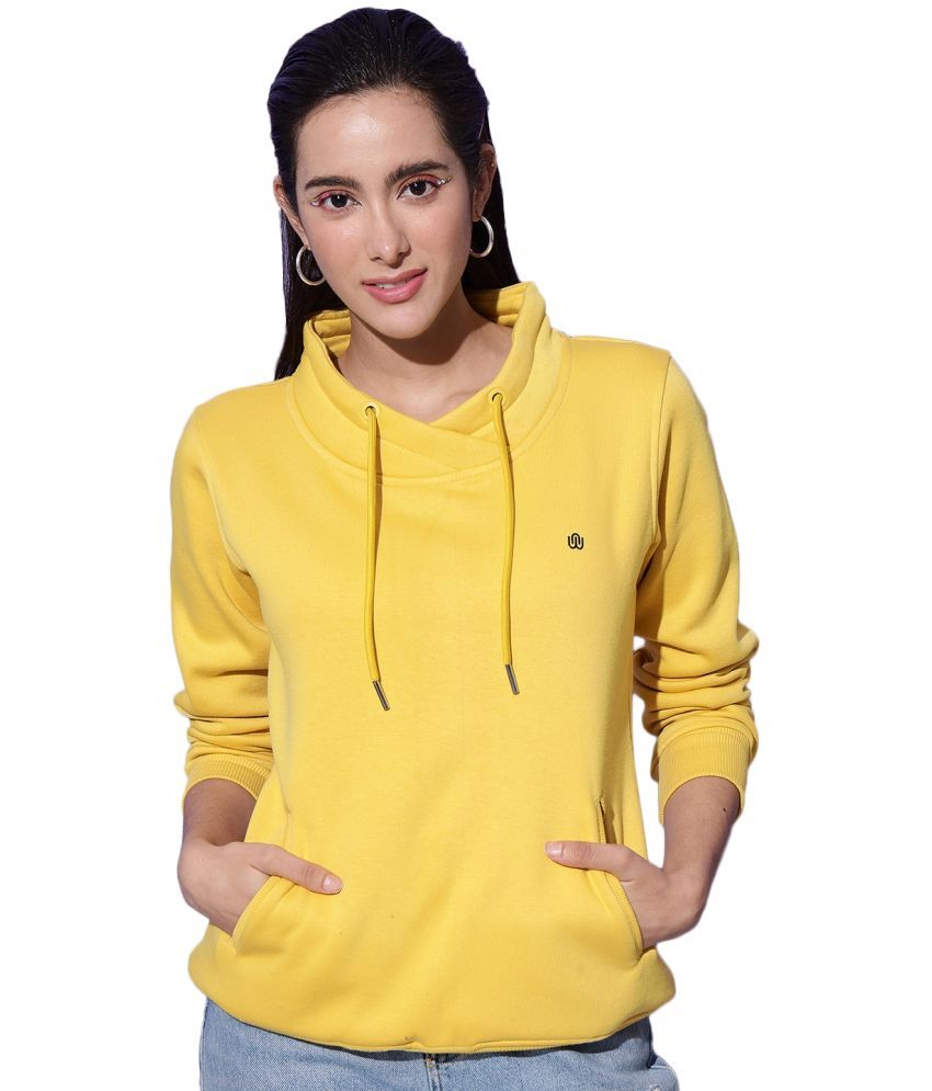     			TAB91 Cotton - Fleece Yellow Non Zippered Sweatshirt