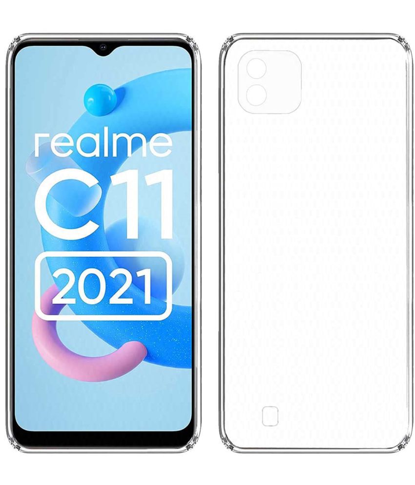     			Case Vault Covers - Transparent Silicon Silicon Soft cases Compatible For Realme C20 ( Pack of 1 )