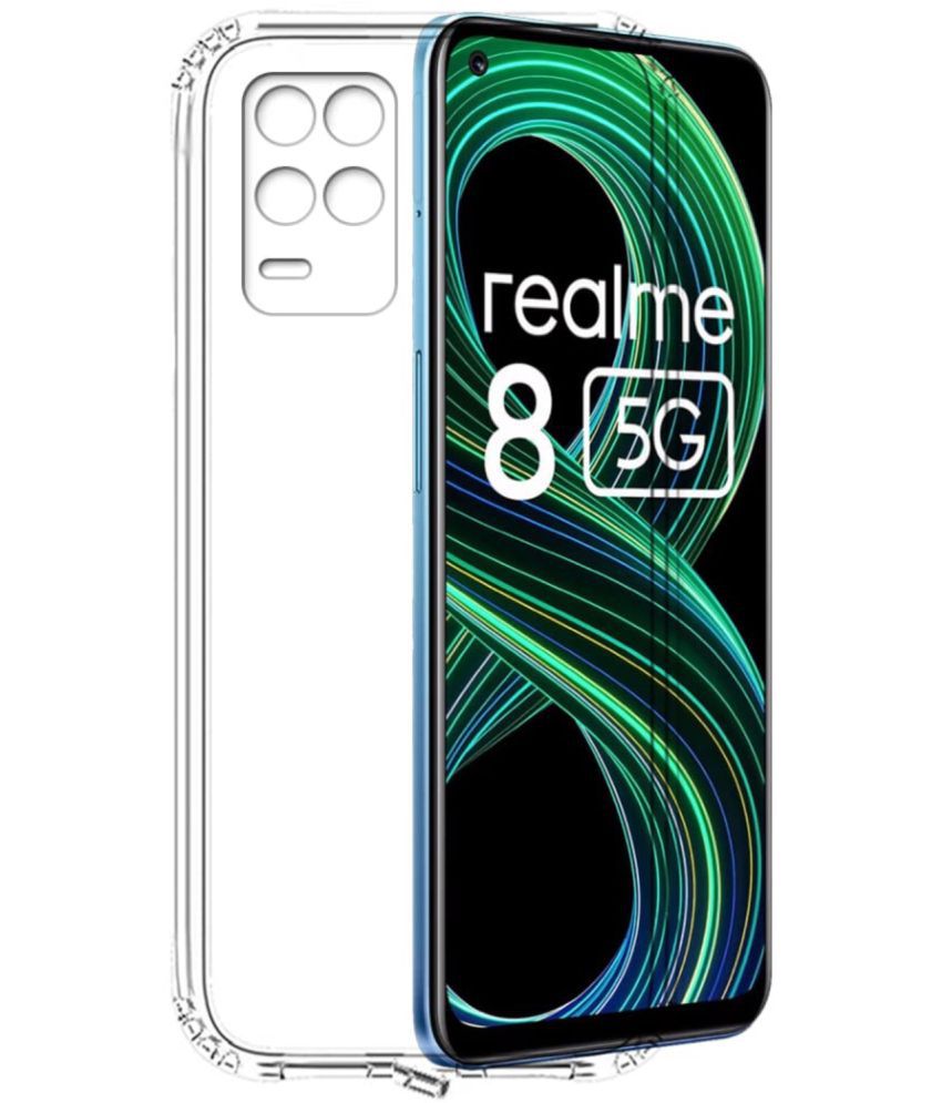     			Case Vault Covers - Transparent Silicon Silicon Soft cases Compatible For Realme narzo 30 5G ( Pack of 1 )