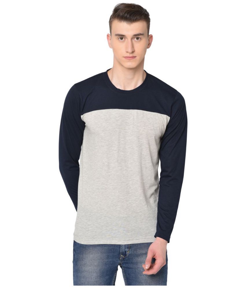     			Glito - Navy Cotton Blend Regular Fit Men's T-Shirt ( Pack of 1 )