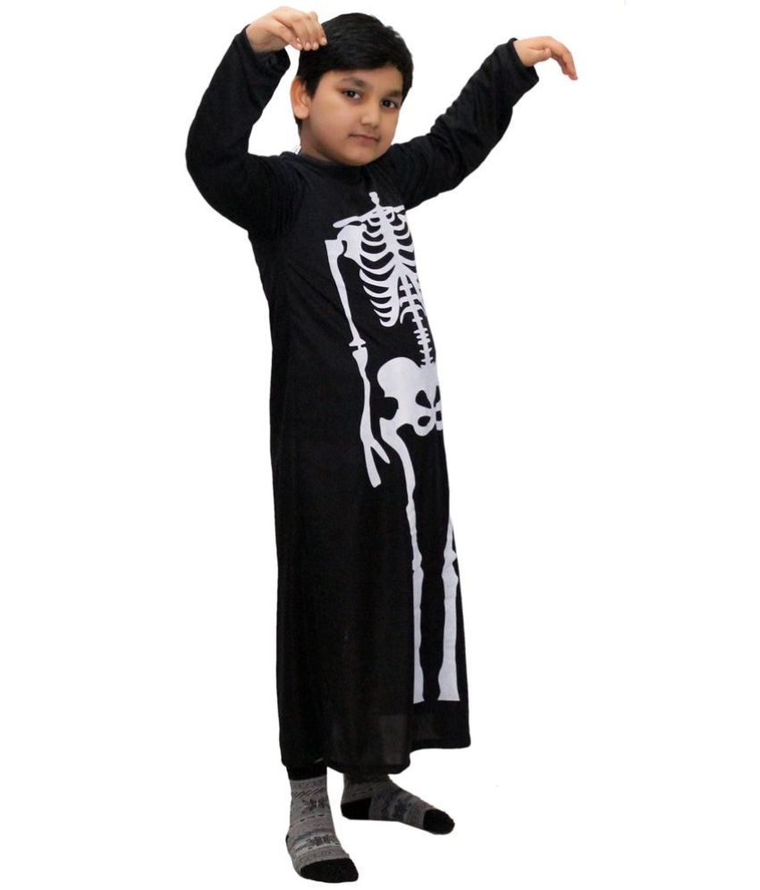 Kaku Fancy Dresses Skeleton Halloween Costume For Kids Skeleton