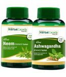 Herbal Canada Neem(100Tab) + Ashwagandha (100Tab) Tablet 200 no.s Pack Of 2