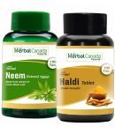 Herbal Canada Neem (100Tab) + Haldi (100Tab) Tablet 200 no.s Pack Of 2