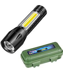 QUALSTAR - 3W Rechargeable Flashlight Torch ( Pack of 1 )
