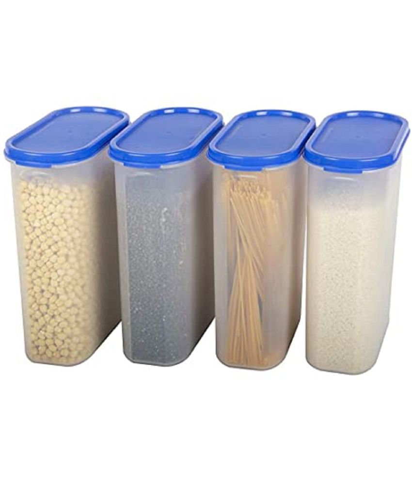     			Analog kitchenware - Plastic Navy Blue Dal Container ( Set of 4 - 2000 )