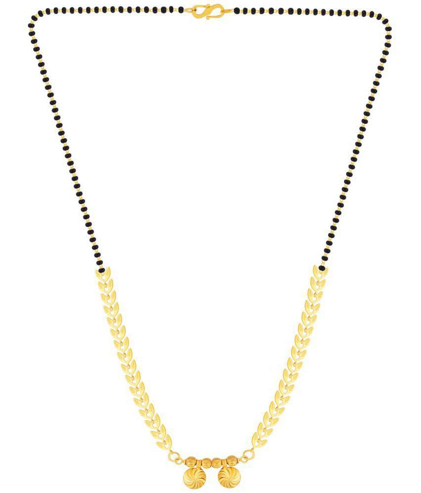     			Silver Shine - Golden Mangalsutra ( Pack of 1 )