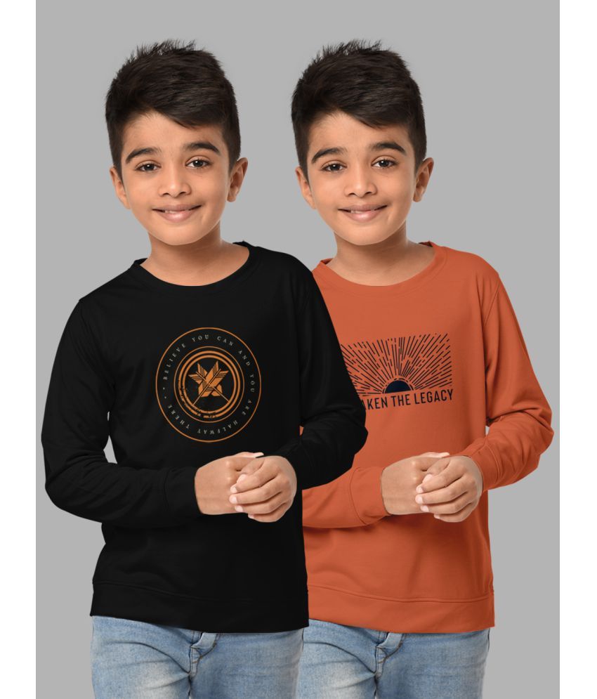     			HELLCAT Pack of 2 Boys Cotton Blend Sweatshirt ( Multicolor1 )