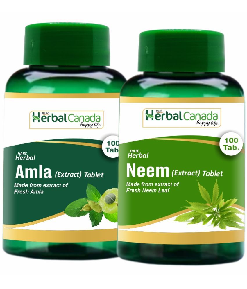     			Herbal Canada Amla(100Tab) + Neem(100Tab) Tablet 200 no.s Pack Of 2
