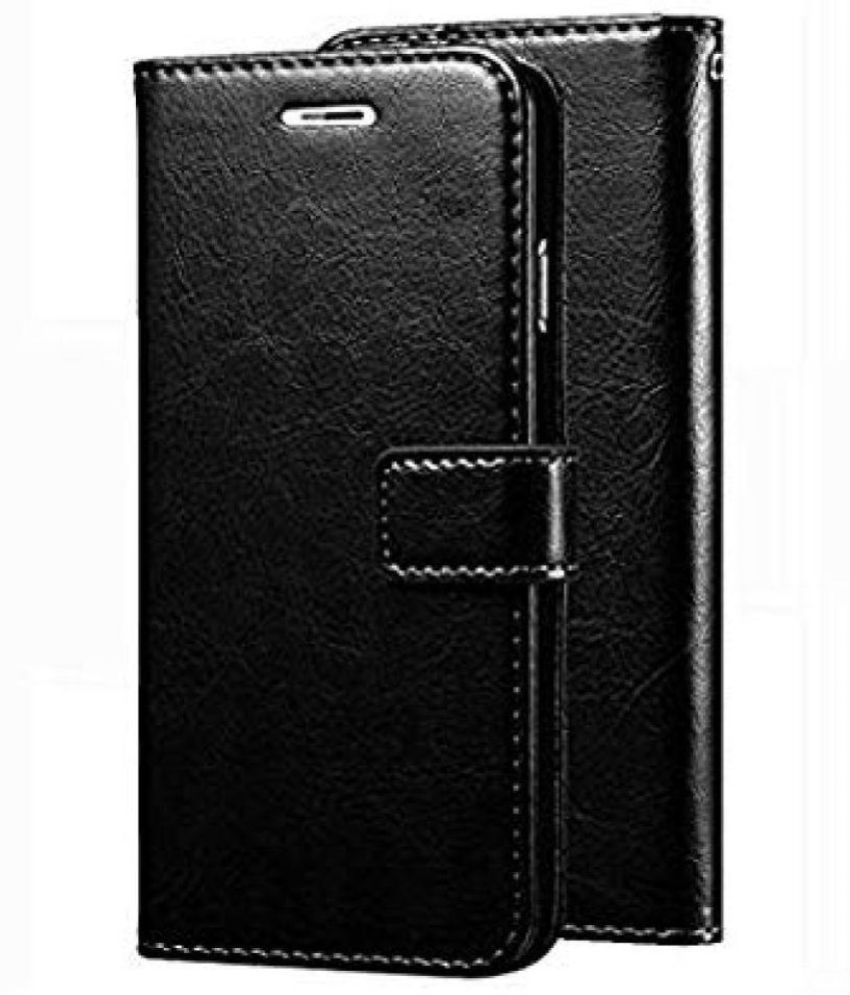     			Kosher Traders - Black Artificial Leather Flip Cover Compatible For Poco X4 pro ( Pack of 1 )