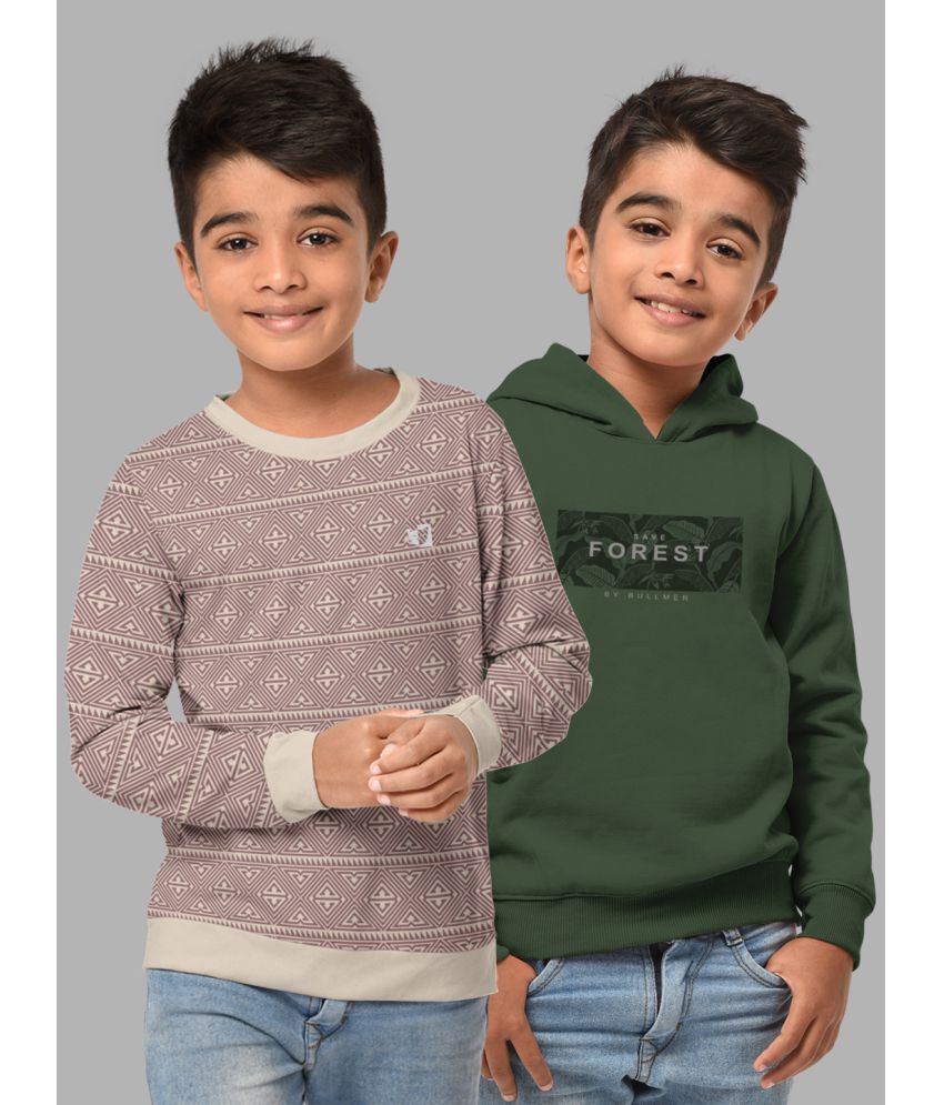     			HELLCAT Pack of 2 Boys Cotton Blend Sweatshirt ( Multicolor5 )