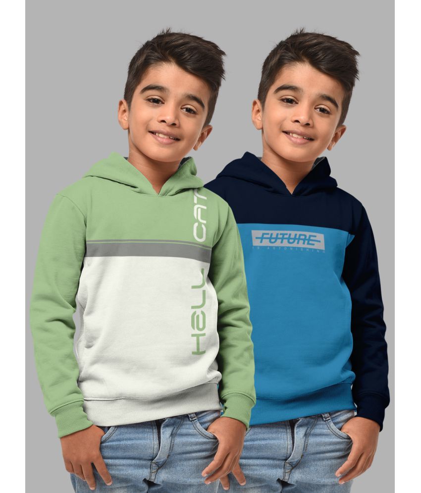     			HELLCAT - Multi Color Cotton Blend Boys Sweatshirt ( Pack of 2 )