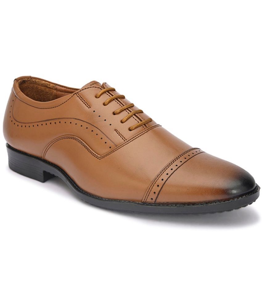     			Fashion Victim - Tan Men's Oxford Formal Shoes