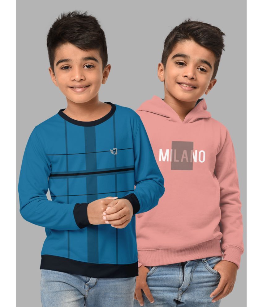     			HELLCAT Pack of 2 Boys Cotton Blend Sweatshirt ( Multicolor )