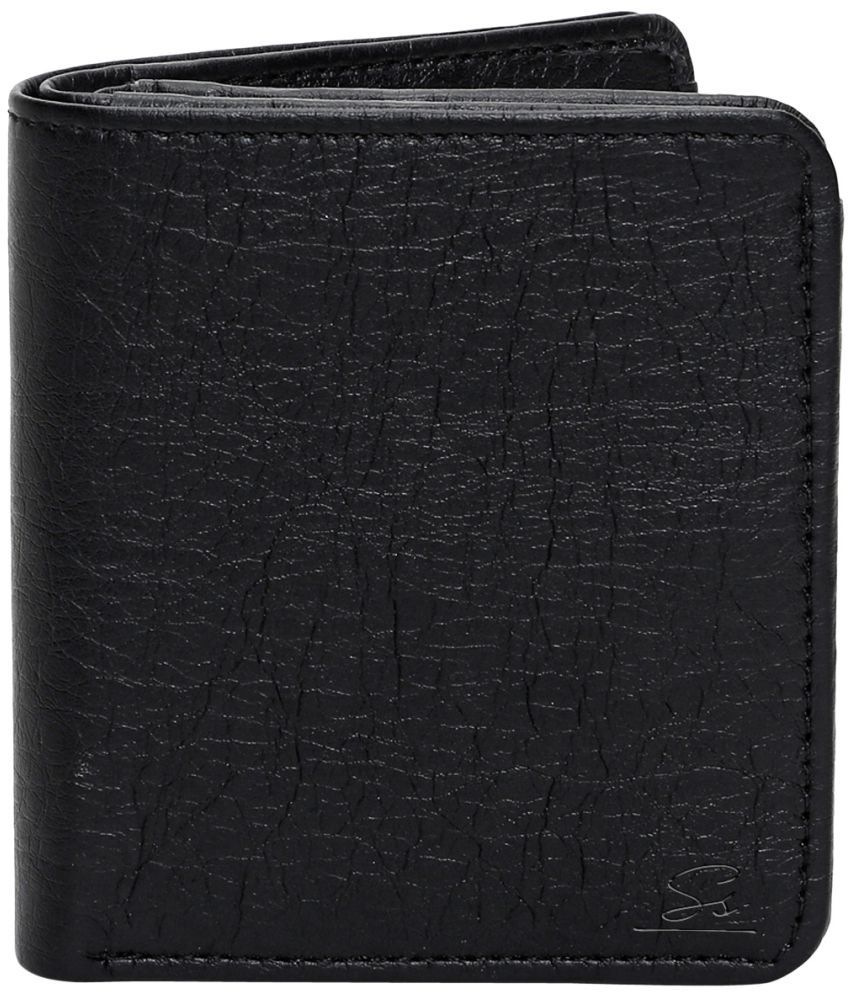     			Style Smith Faux Leather Black Bi-Fold Wallet For Men