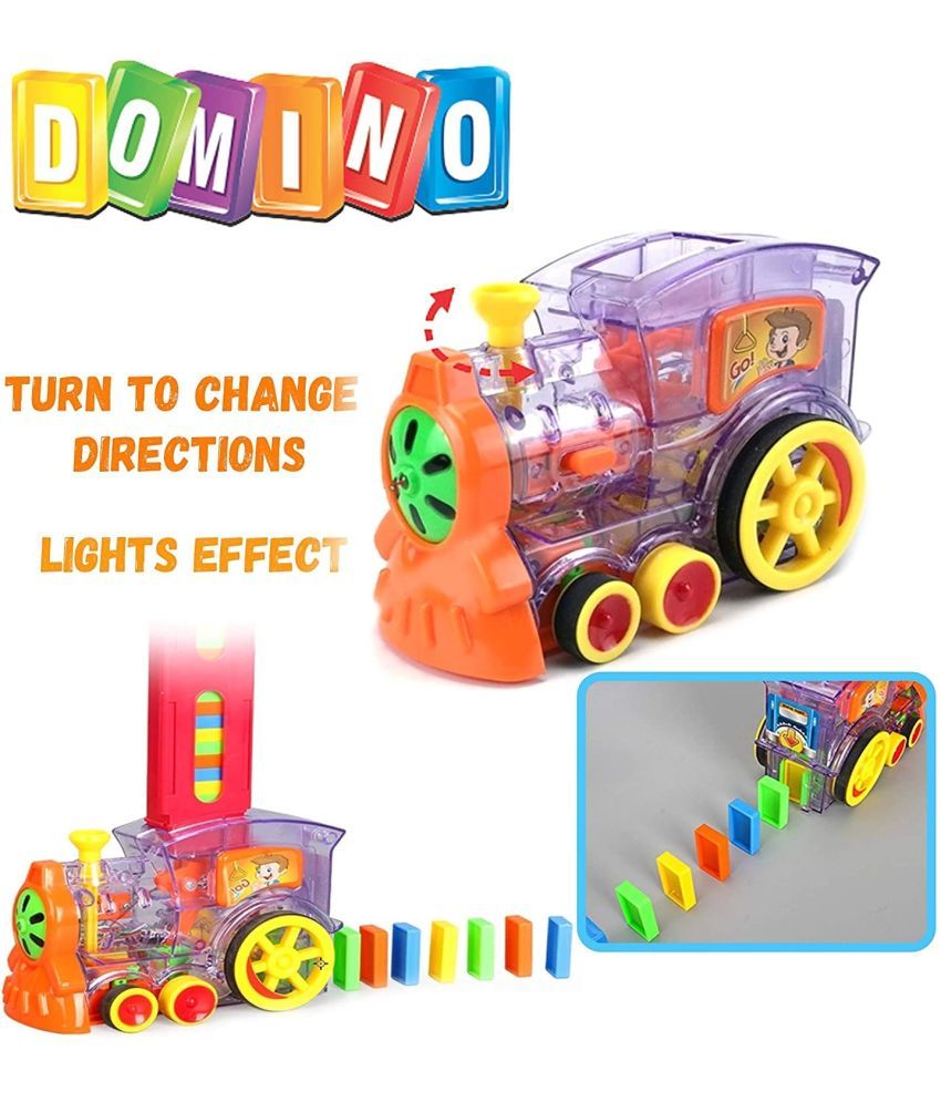 Train Blocks Set,Domino Train Toy with Lights & Sounds 20pc Buy Train