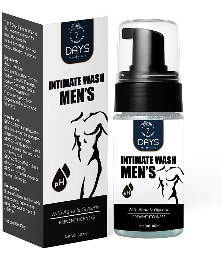 7 days Men's Intimate Wash 100 Pcs