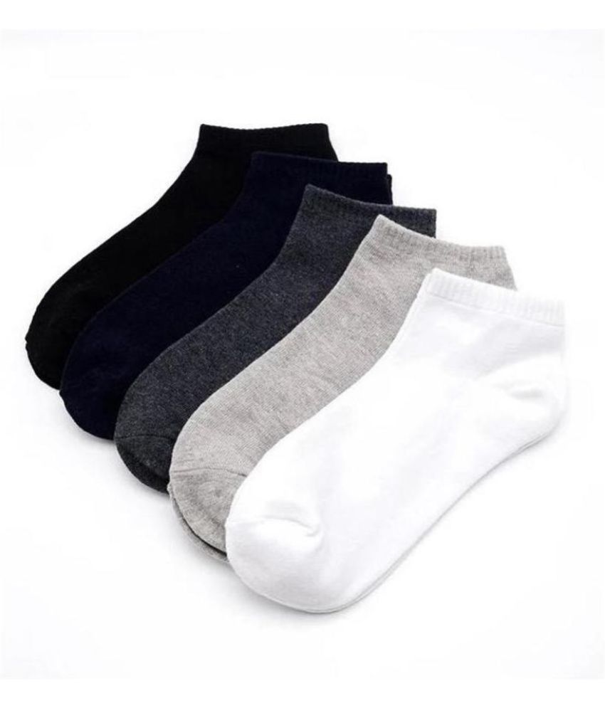     			Broen - Cotton Men's Solid Multicolor Ankle Length Socks ( Pack of 5 )
