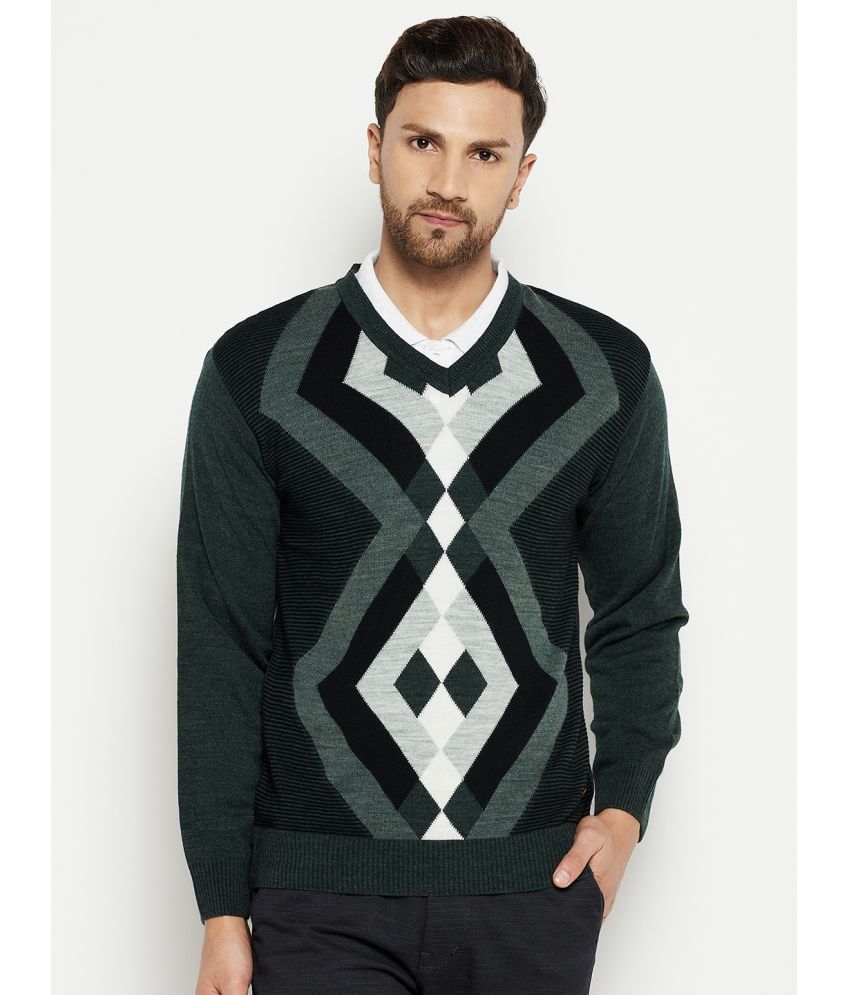     			Duke - Green Woollen Blend Men's Pullover Sweater ( Pack of 1 )