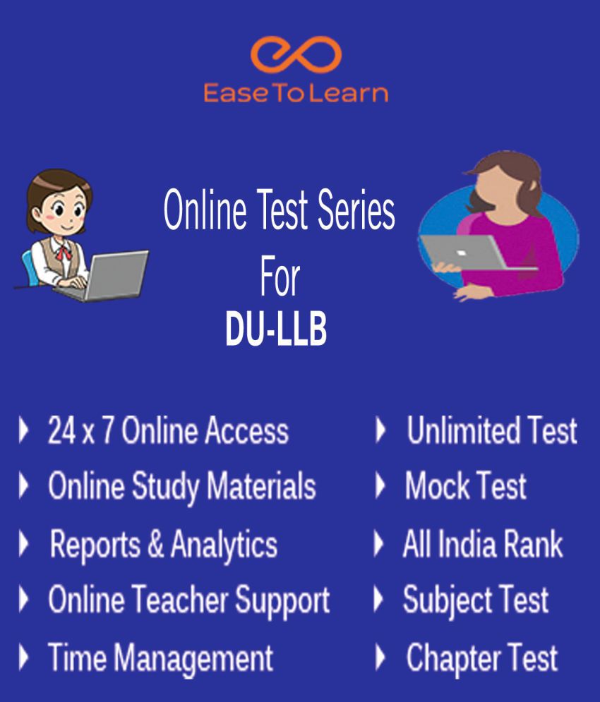     			Ease To Learn DU LLB Online Topic & Mock Test Series with Study Materials Online Tests