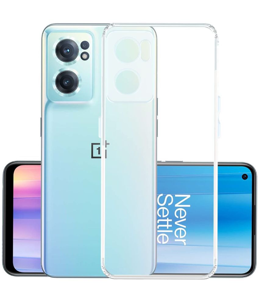     			Kosher Traders - Transparent Silicon Plain Cases Compatible For Oneplus Nord Ce2 5g ( Pack of 1 )