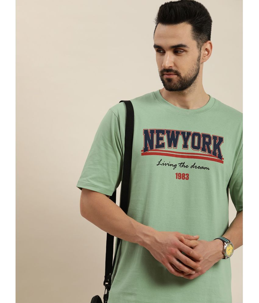     			Dillinger - Green Cotton Oversized Fit Men's T-Shirt ( Pack Of 1 )