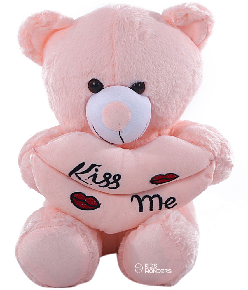     			Kiss Me Stuffed Cute & Soft Teddy Bear  Some One Special Toys | Light Pink