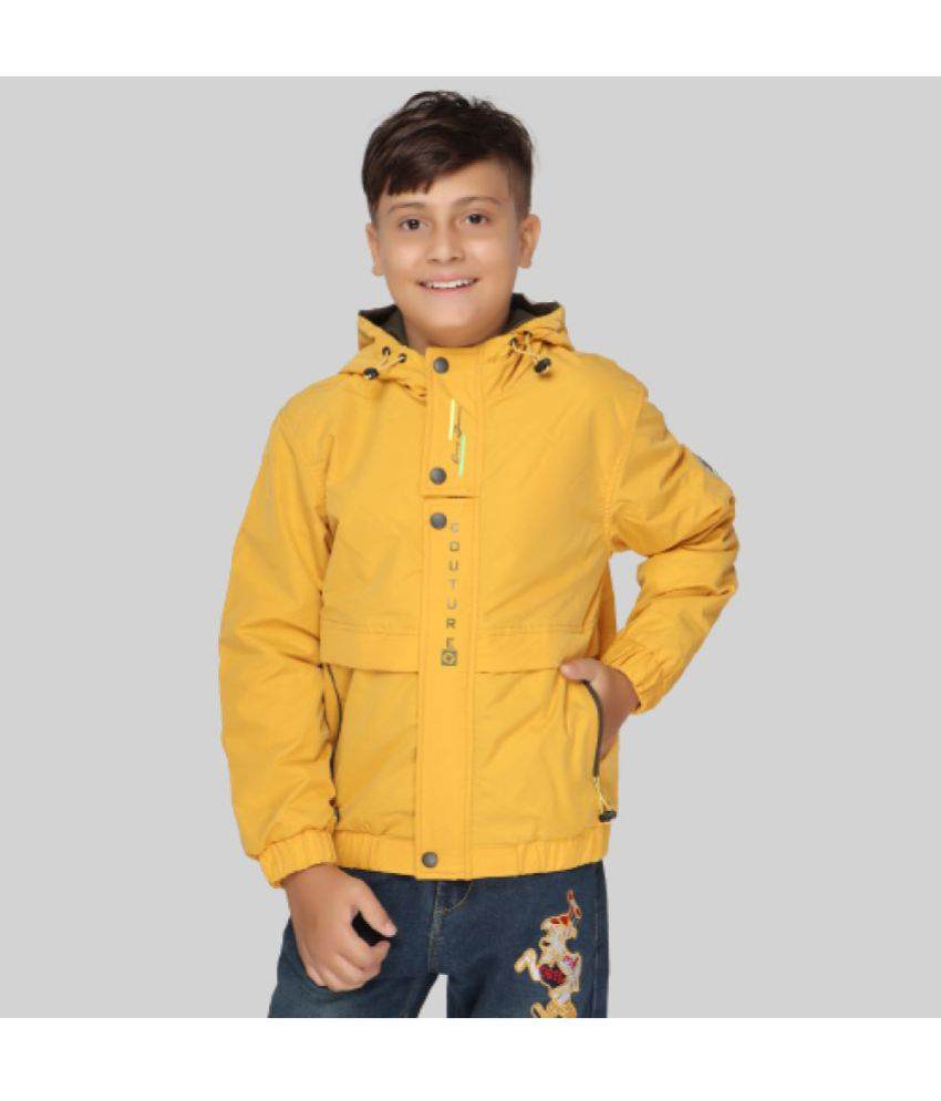 NEO ITALY - Yellow Nylon Boys Quilted & Bomber Jacket ( Pack of 1 )