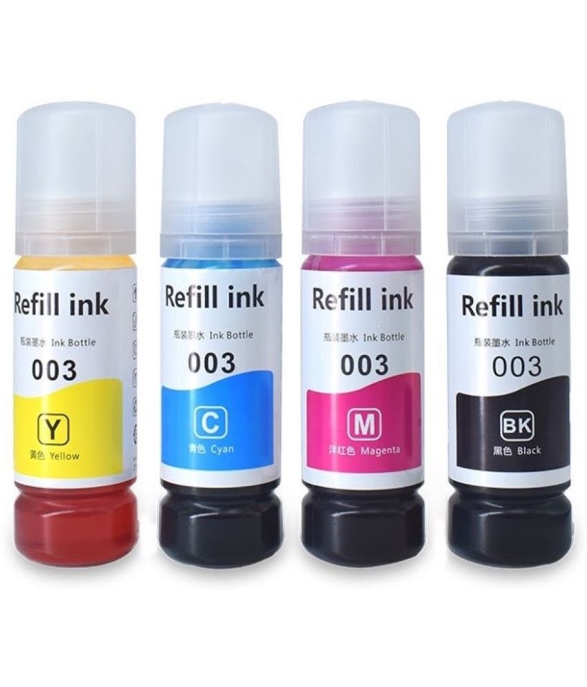     			QUINK 003 Multicolor Color and Black Cartridge for Ink for L3110, L3150, L3115, L3116, L3101, L3210, L3215, L3216, L3152, L3156, L5190 Printer