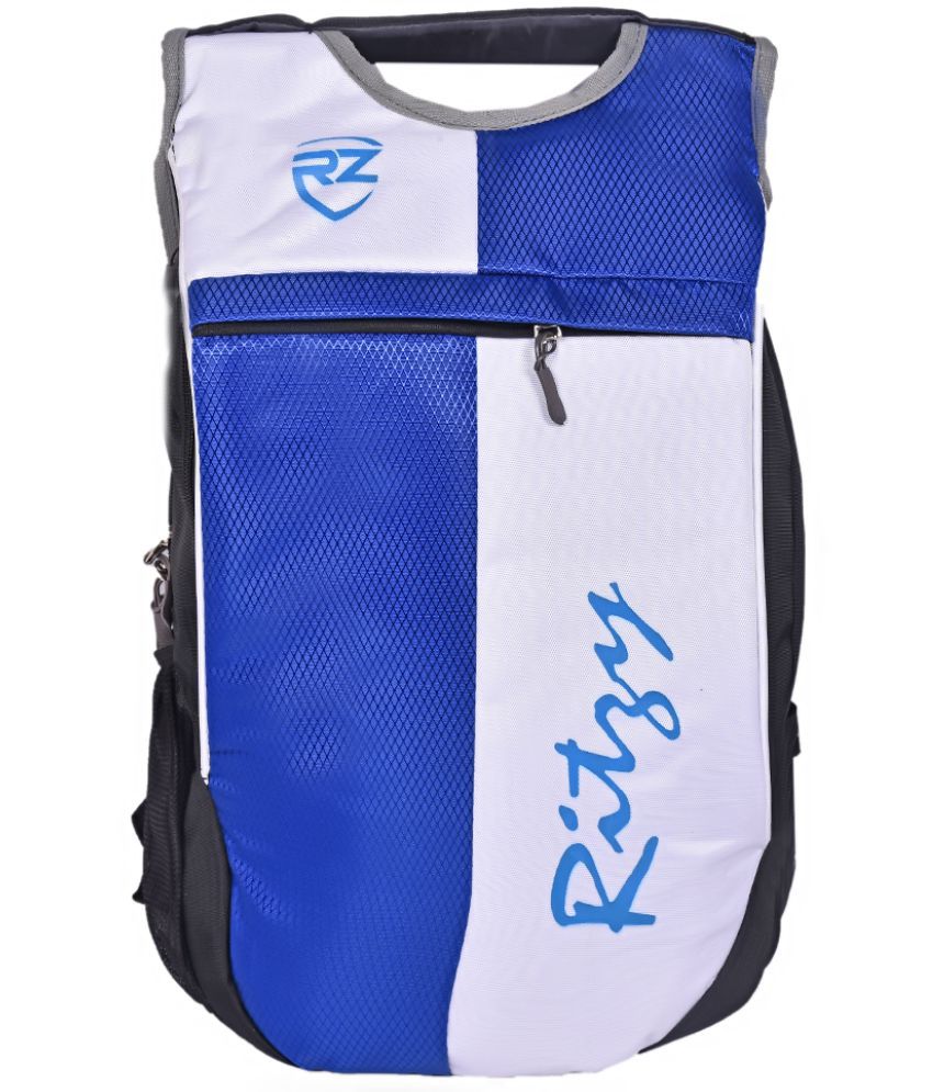     			Ritzy 22 Ltrs Blue Polyester College Bag