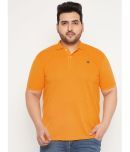 The Million Club Pack of 1 Cotton Blend Regular Fit Solid Half Sleeves Men's Polo T Shirt ( Mustard )