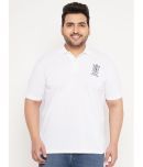 The Million Club - White Cotton Blend Regular Fit Men's Polo T Shirt ( Pack of 1 )