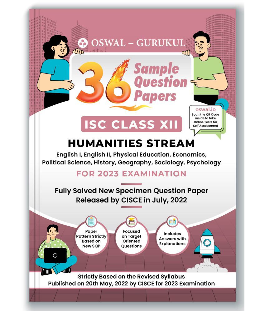     			Oswal - Gurukul 36 Sample Question Papers for ISC Humanities Stream Class 12 Exam 2023 : Solved New Specimen Questions