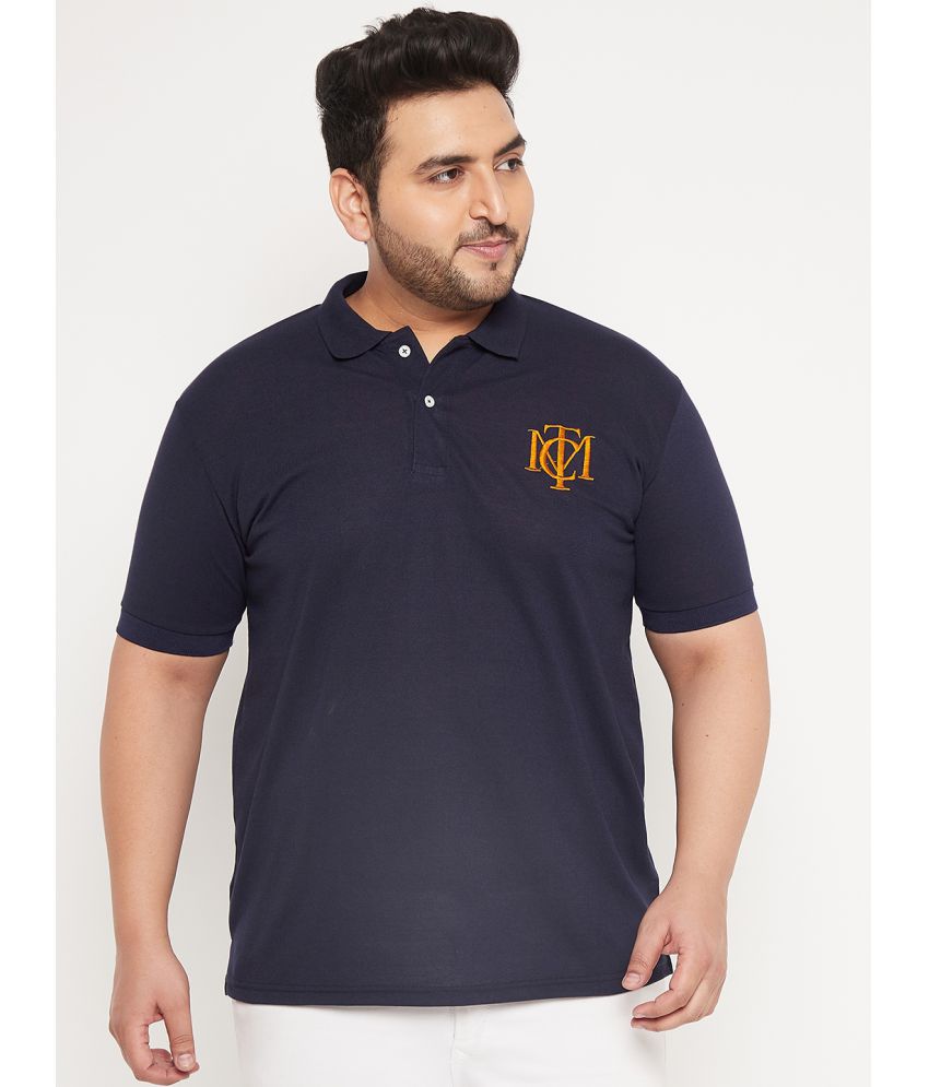     			The Million Club - Navy Cotton Blend Regular Fit Men's Polo T Shirt ( Pack of 1 )
