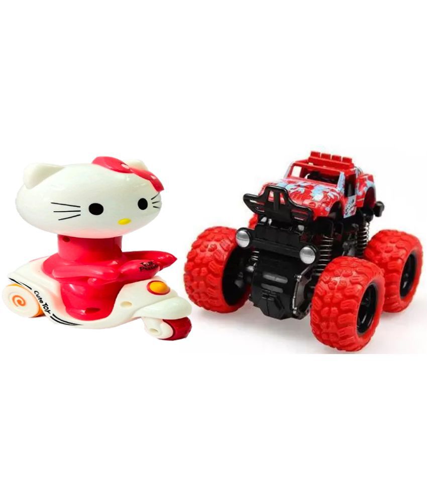 Crawling Toy Car for Kids & Mini Monster Trucks Friction Powered Cars, Mini Rock Crawler Vehicle