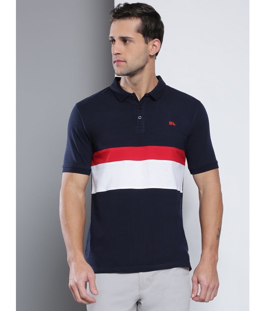     			Dennis Lingo - Navy Cotton Slim Fit Men's Polo T Shirt ( Pack of 1 )