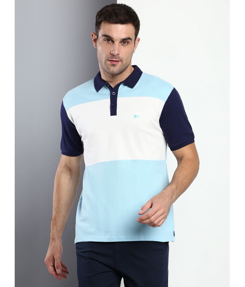     			Dennis Lingo - Sky Blue Cotton Slim Fit Men's Polo T Shirt ( Pack of 1 )