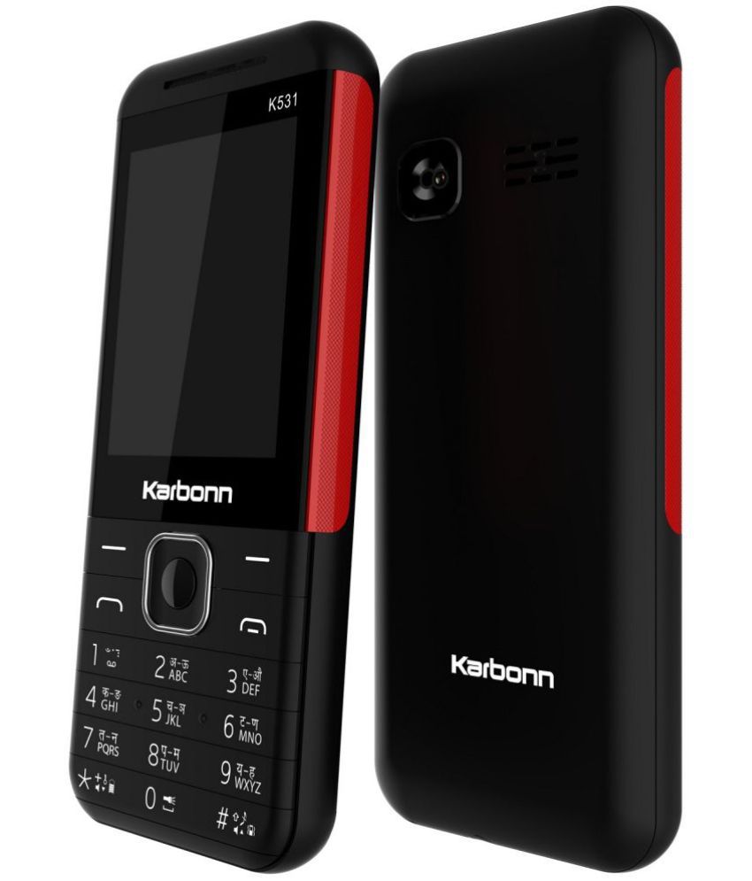     			Karbonn K531 Dual SIM Feature Phone Black Red