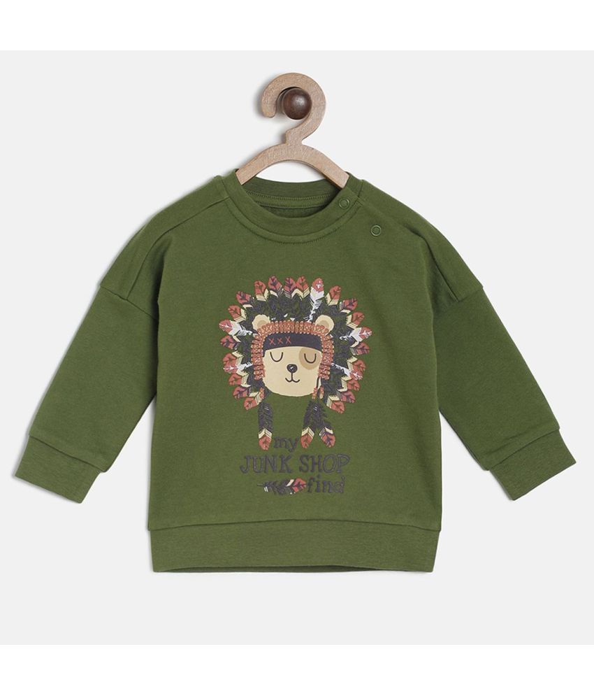     			MINIKLUB Baby Boy Green Sweatshirt Pack Of 1