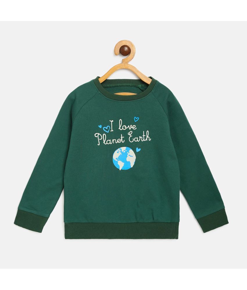     			MINIKLUB Baby Girl Green Sweatshirt Pack Of 1