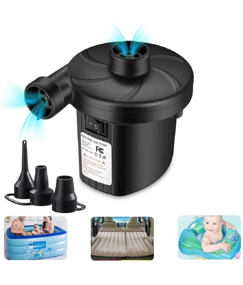 Multi-Purpose Electric Air Pump for Quickly Inflates / Deflates Sofa, Bed, Swimming Pool Tubes, Toys ,Air Bags, Mattresses