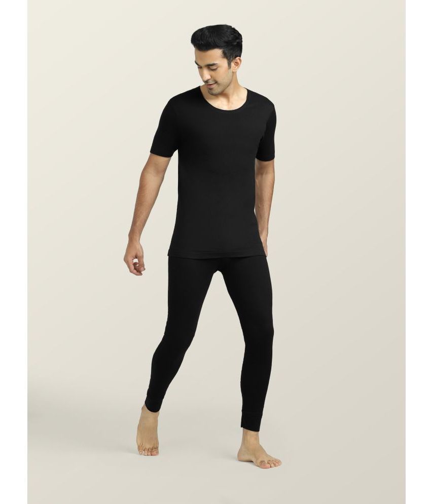     			XYXX Cotton Men's Thermal Sets ( Black )