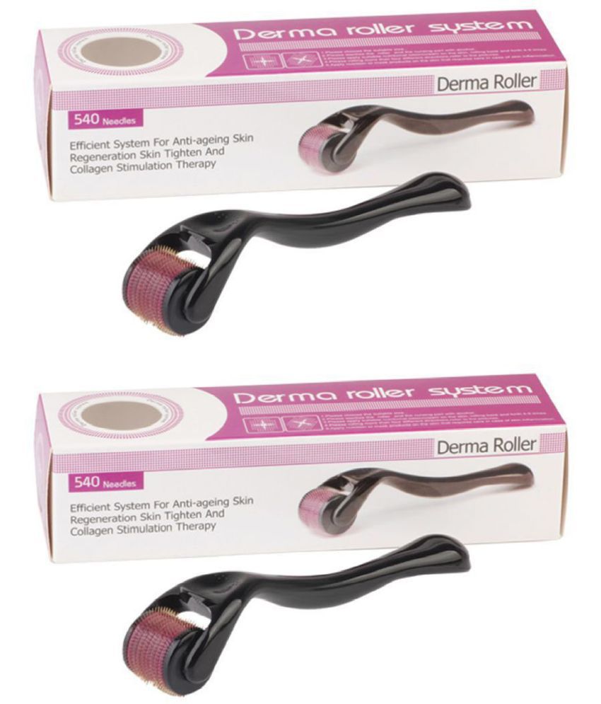     			Derma Roller With 0.5 Mm And 540 Titanium Needls For Skin & Hair Treatments 2 Pcs