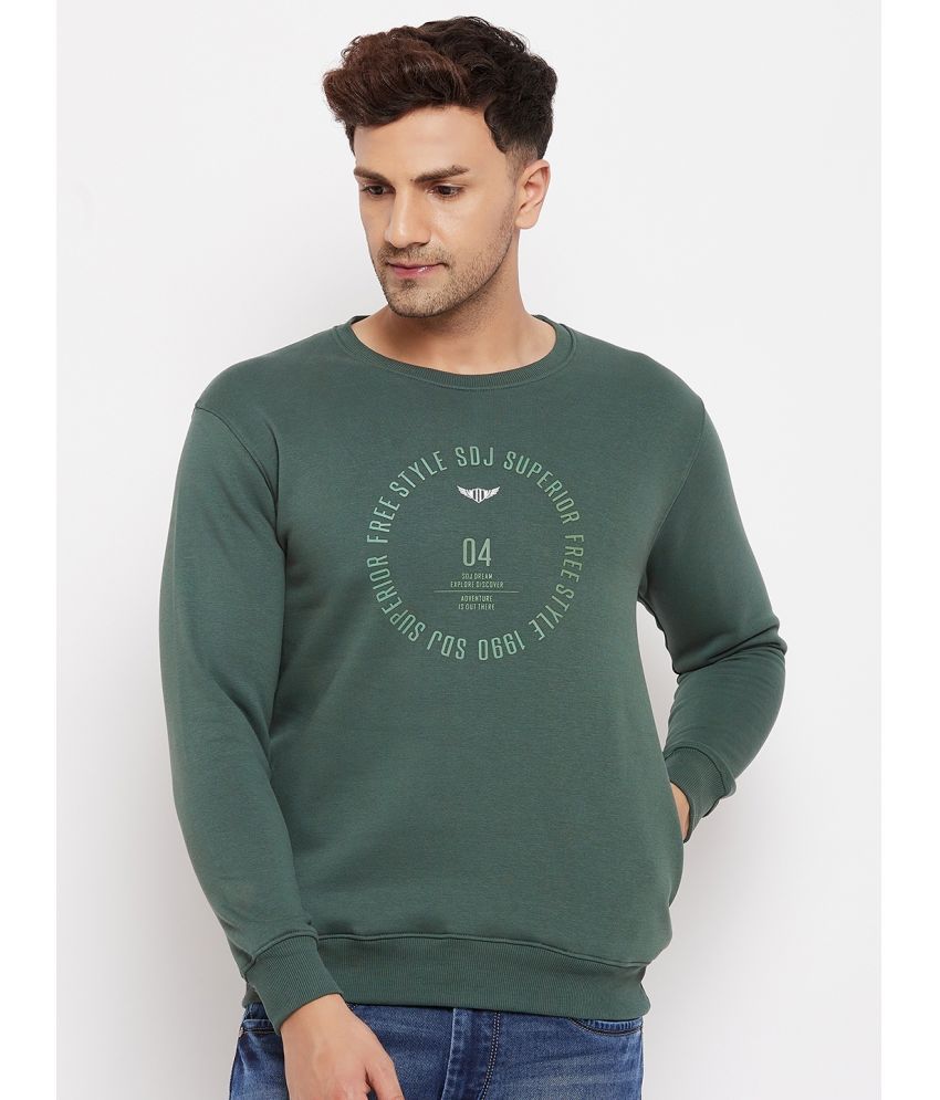     			Duke - Green Fleece Regular Fit Men's Sweatshirt ( Pack of 1 )