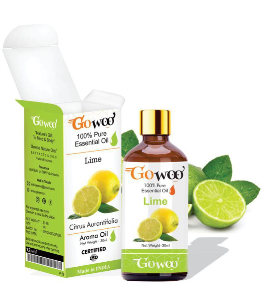     			GO WOO 100% Pure Lime - Distilled Oil, Virgin & Undiluted