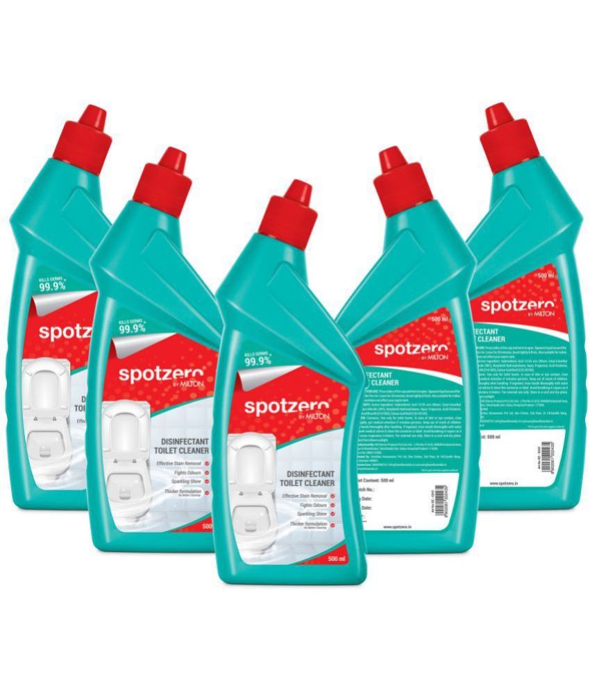     			Spotzero By Milton Disinfectant Toilet Cleaner, 500 ml Each, 5 Pcs Set